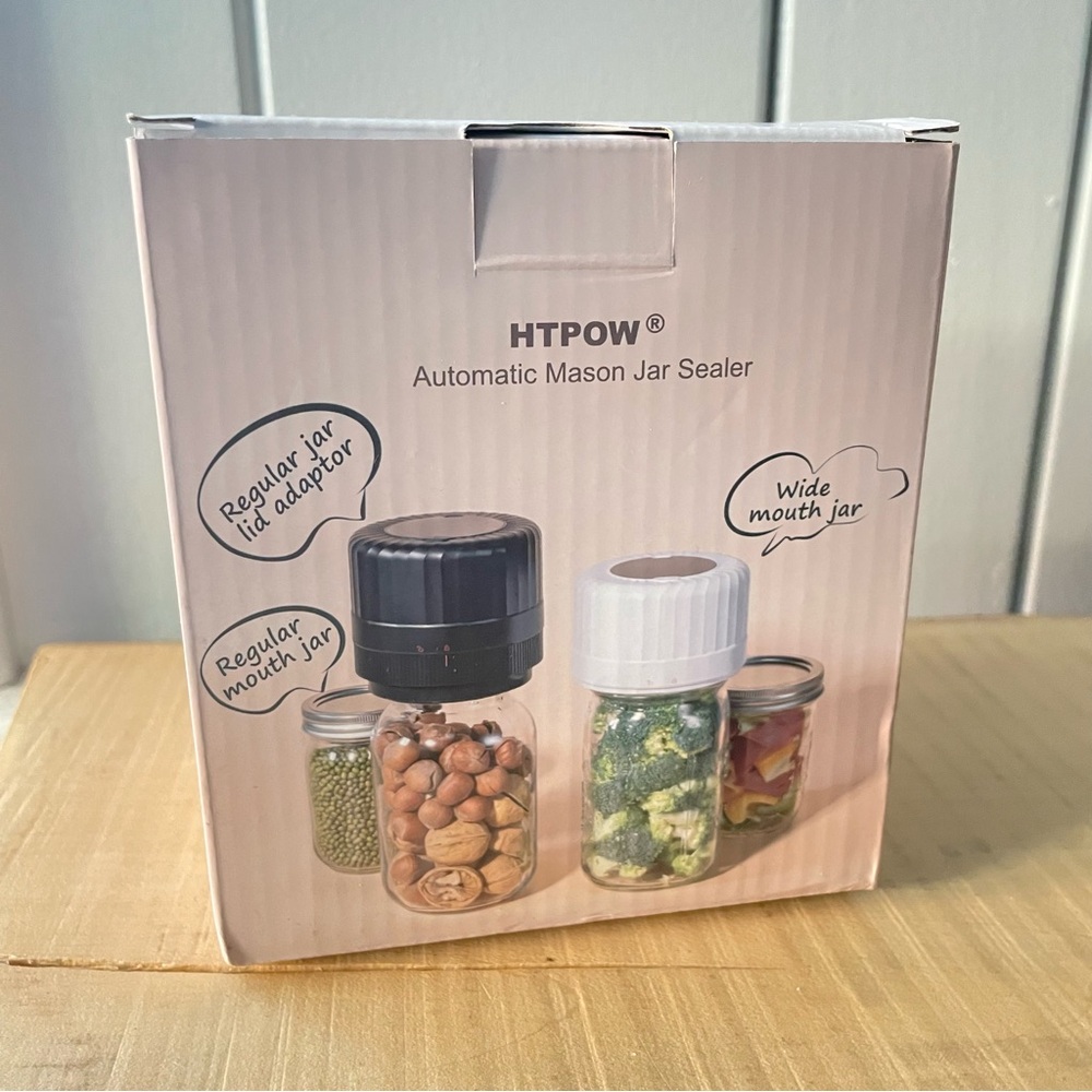 $20 SALE Automatic Mason Jar Sealer NIB Gift Idea Holiday Christmas Santa
